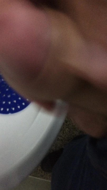 Cum in bathroom