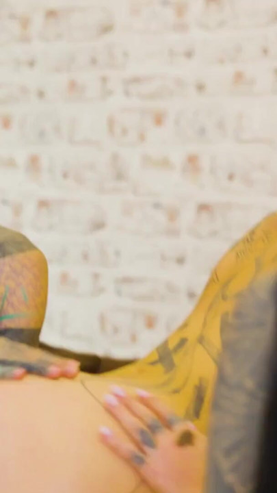 Tattooed Girls Pussy Orgy with Big Cumshots and First Timer | Clip 1