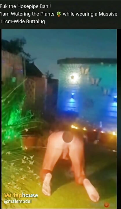 1am Naked in the Garden & a Buttplug