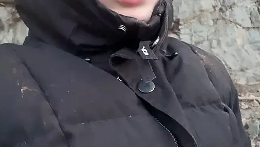 pee on the moutain so fun