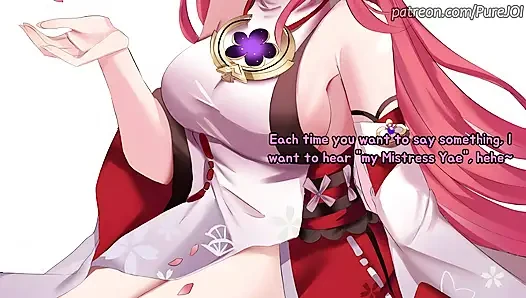 Special feminization training with your girlfriend Yae Miko (Femdom JOI)