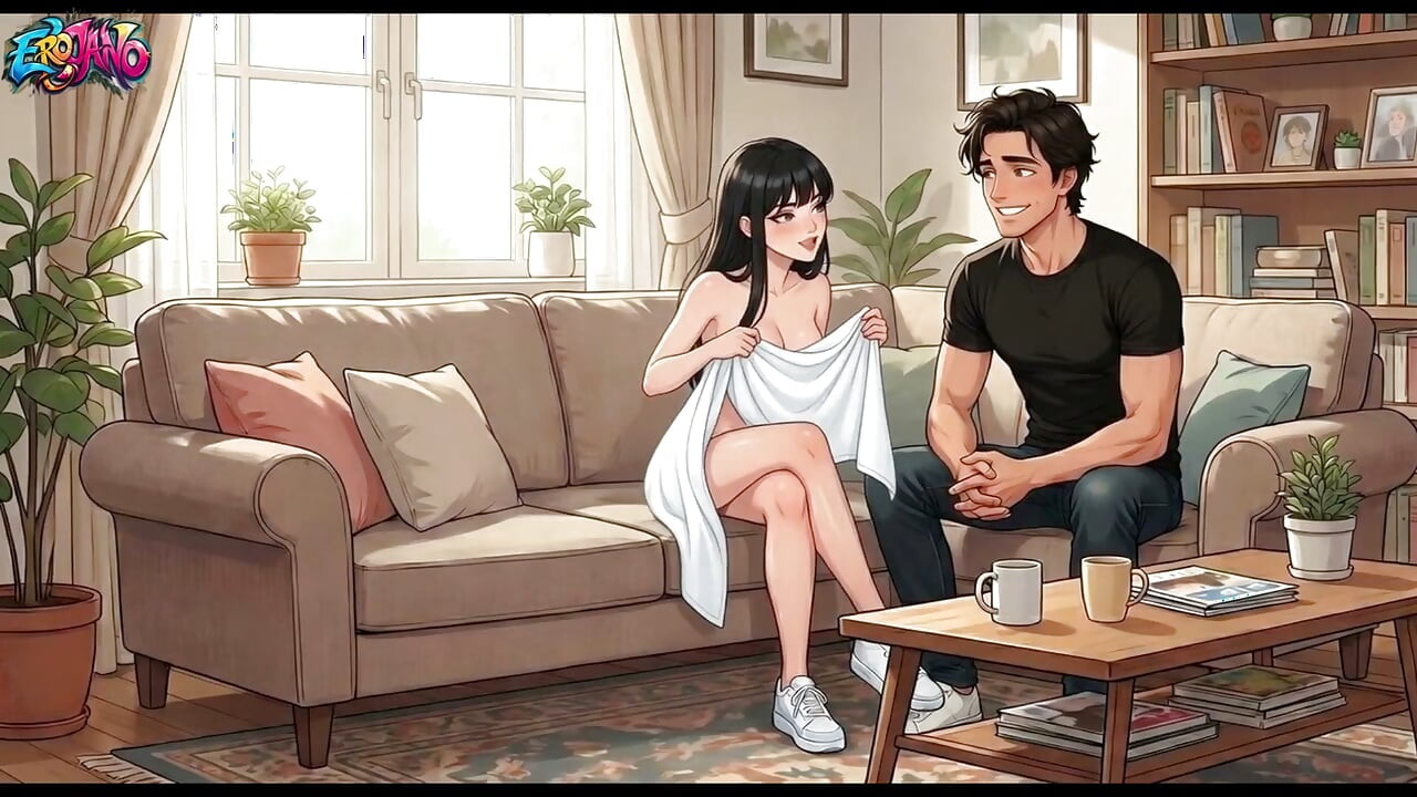 Kız Arkadaşımın Kız Kardeşiyle (19) Hentai Anime Izlerken Onunla Yattım