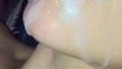 Love to make a hot mess of cum on a girls mouth