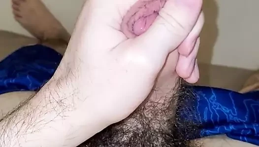 Pov genç okşayarak büyük çük