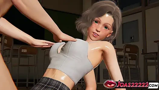 Horny Katie Mini Skirt 3D Hentai – Big Tits Massage Moans, Vibrator Tight Pussy & G-Spot Fingering Squirt