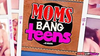 Moms bang teen - madrastra e hijastra comparten