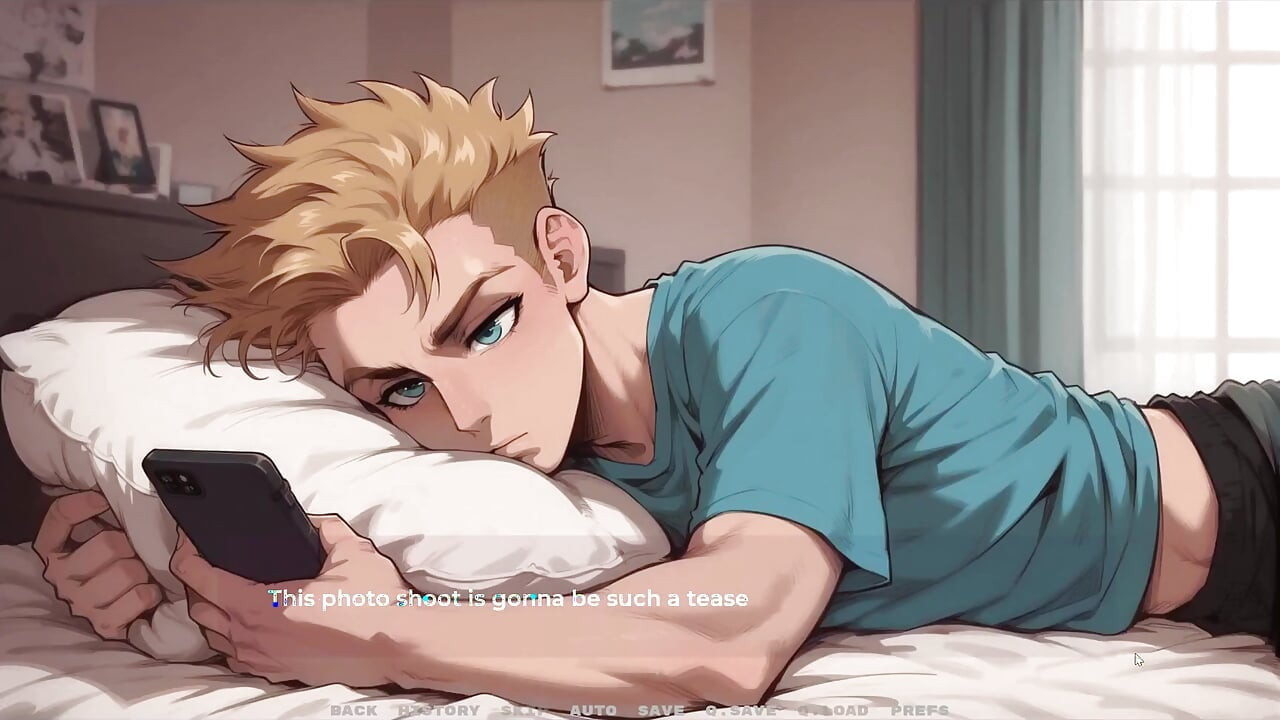 Min nye kjæreste Taboo Hentai Game Ep.33 Søt GF er sexting med sin beste venn!