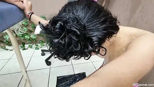 Пробуя большую жопу Vitoria