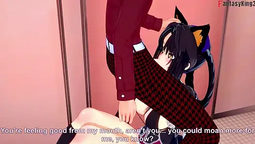 I almost fucked Teacher Rossweisse but ended up residing a bj from Kuroka - DXD NTR Madness