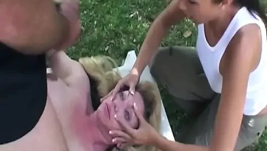 Mature Blonde MILF Sucks Big Cock for Hot Facial