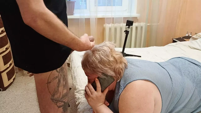 for ignoring my dick, I cum on my stepmom's head