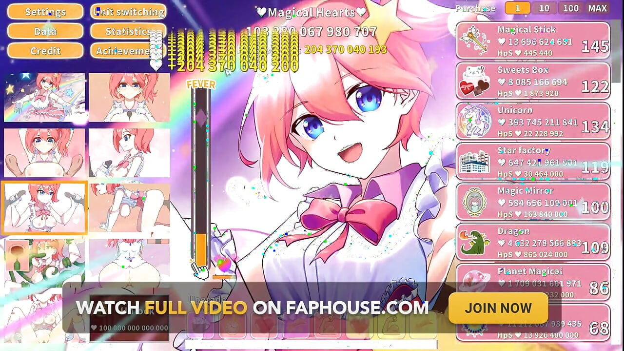 Magical Girl Clicker Hentai Game Creampie and Squirting Gangbang for a Cute Idol Cosplay!