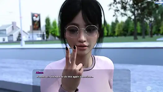 Jake ngentot sama bu guru kampus di dalam mobil alexa sambil nonton mereka fingering memeknya