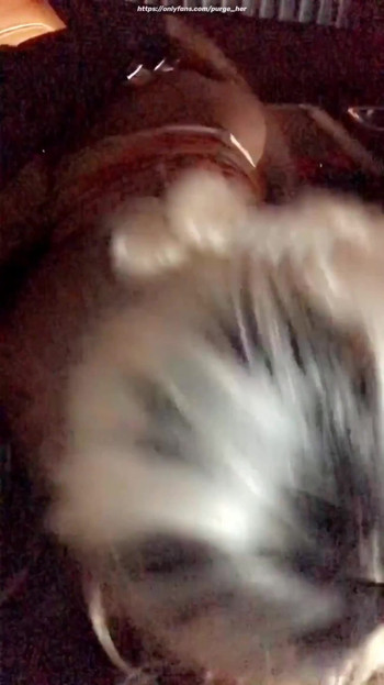 Epic moment from "Her ass is out in public. She has her skirt pulled up over her ass while she suck my cock."