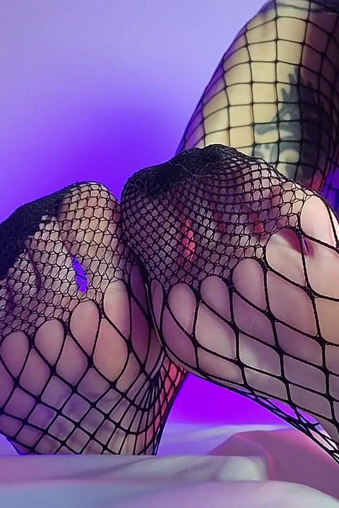 Footfetish Fishnet Stockings