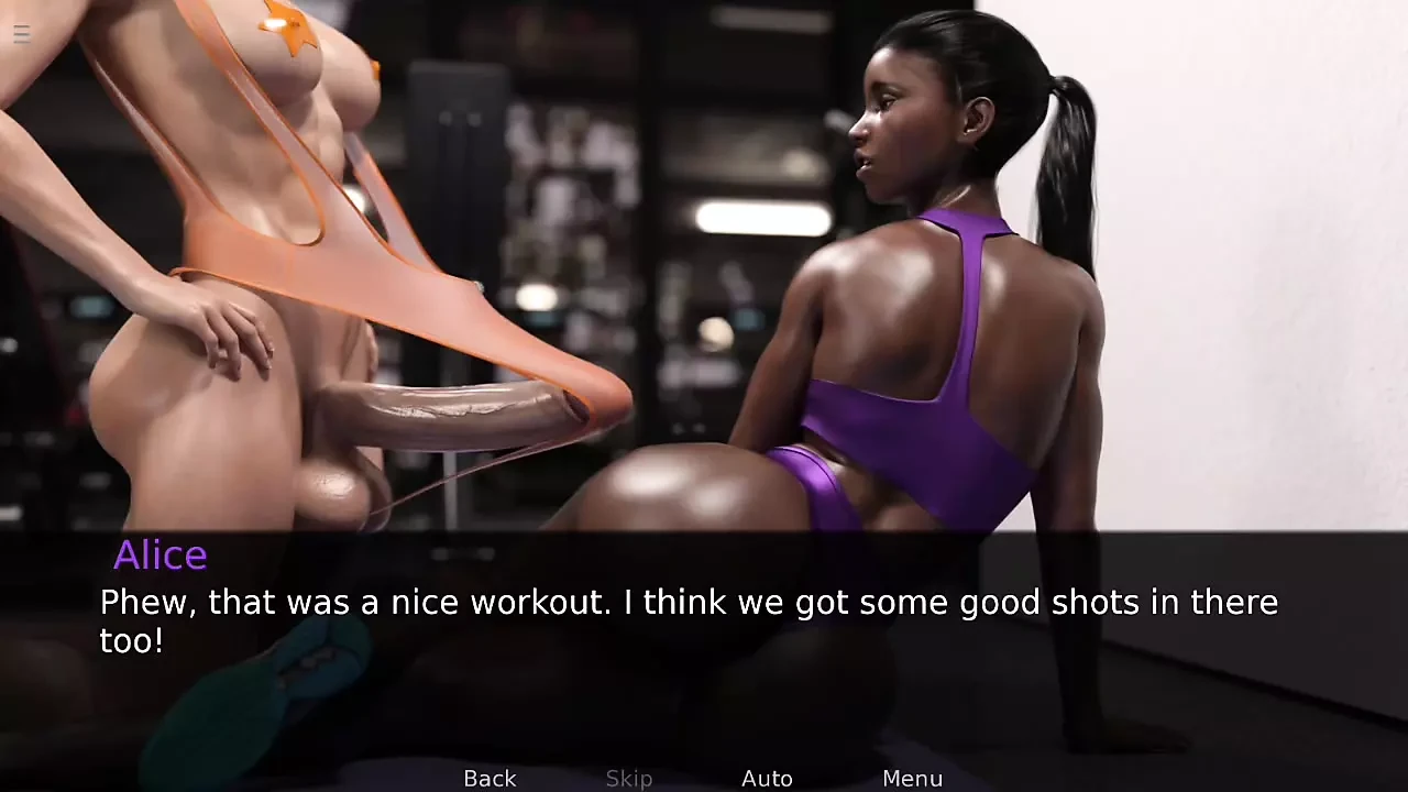 Big boobed boss ass fucked by big cock futanari