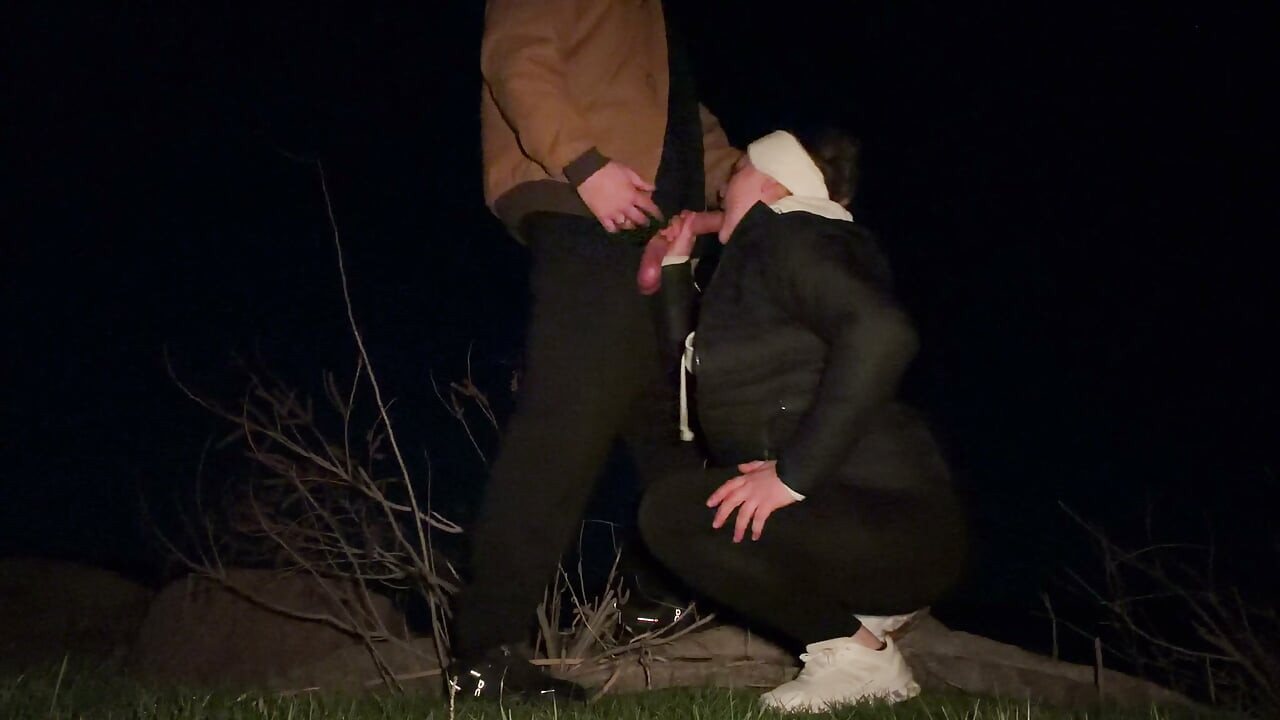 Horny Wife Sneaks Away from Camp to Get Fucked by Big Dick