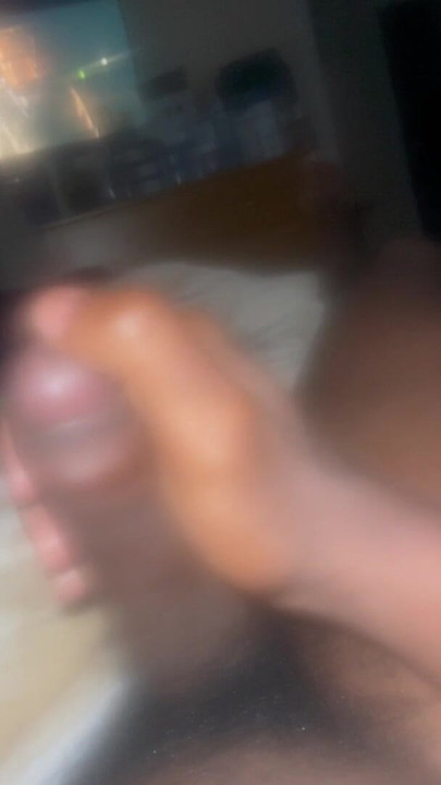 Playing with my dick till I almost cum