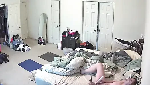 Camera catches MILF masturbating