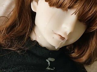 Любовная кукла Hikaru - трах и камшот на лицо