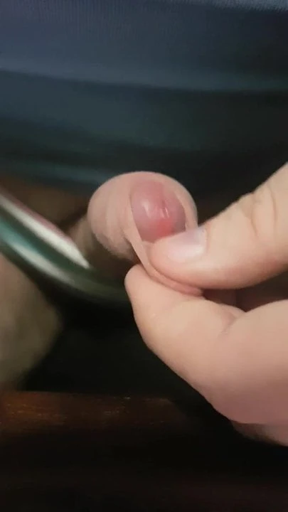 Foreskin rolling orgasm