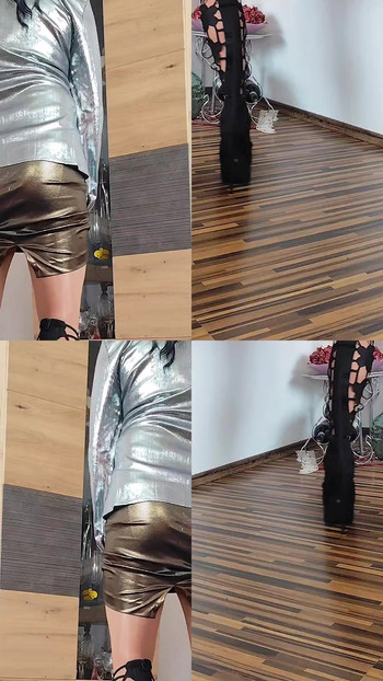 Ples u seksi odjeći i čizmama s visokim potpeticama!