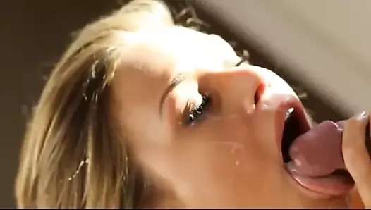 Hot blonde suck him dry