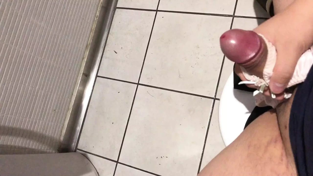 Fun in the public restroom