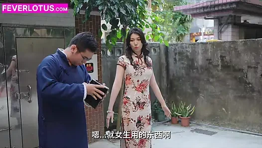 Tall Taiwanese Beauty in Traditional Hanfu – Rope-Bound Fuck & Cumshot