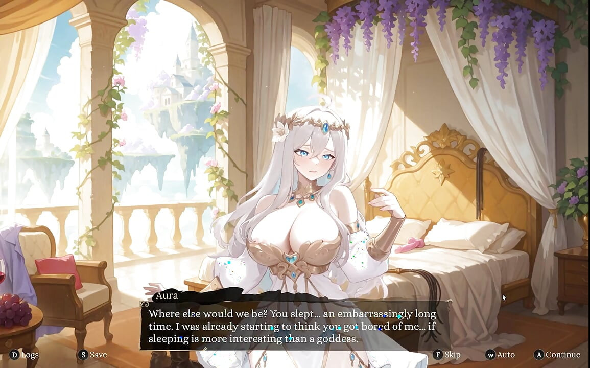 Aura 2 Lust of the Gods Hentai Game Ep.1 Stripping SEX battle with my GODDESS WIFE !