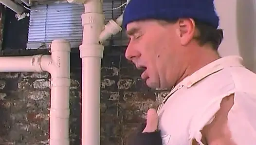 Hot Brunette Babe Gets Fucked Hard in the Basement