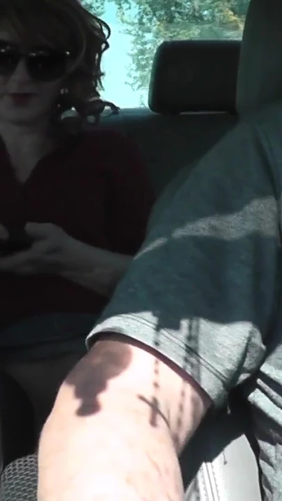 Memorable moment from "Sexy MILF in stocking without panties in public stopped taxi"