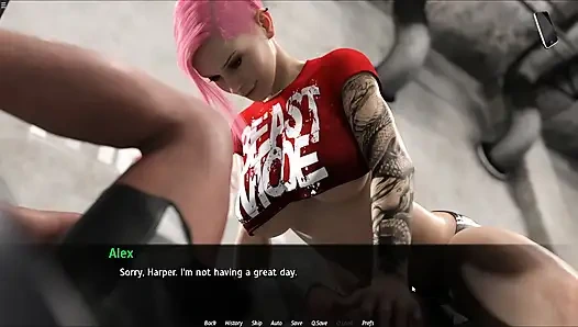 Pijatan sensual gadis sange ini berujung nyepong kontol di ruang ganti gym