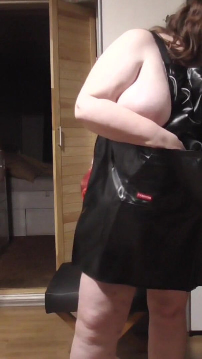 I present my new rubber apron | Clip 1