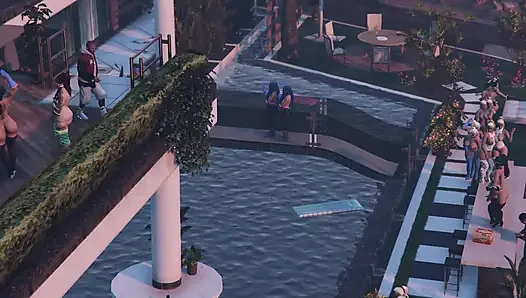 GTA 5 FRANKLIN CAPTAIN CRAZY DICK GIVING IT ALL OVER THE SAINTS GTA V