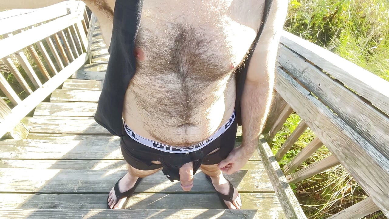 HAIRY BATOR SIDE JERK OFF EXPOSE COCK DONG PENIS DICK