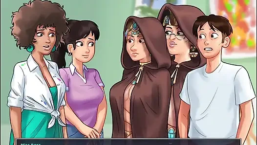 Cerita musim panas - aku melukis kepala sekolah bugilku di kampus saat dia... Xxx