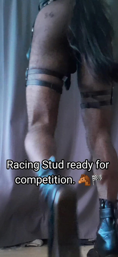 Put me on the track. #BDSM #PonyBoy #Black