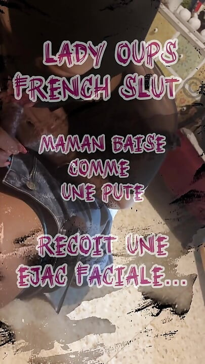 Stepmom Fucked Like a Whore in a Micro Skirt Takes a Cumshot