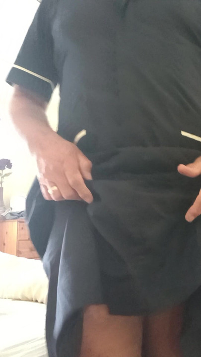 Just cumming in a nurses uniform.