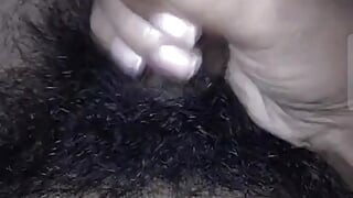 Hard-core college student jerking off precum show