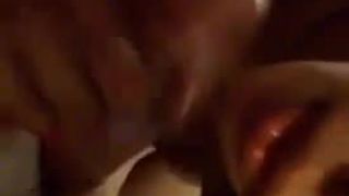 Sexy asian chick blowing me raw