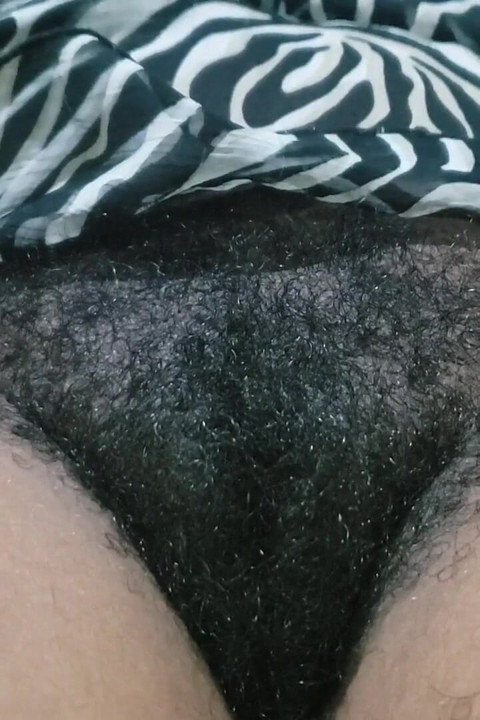 Hot Curvy Beauty - Risky Moment Laying with Her Hairy Pussy You Must See
