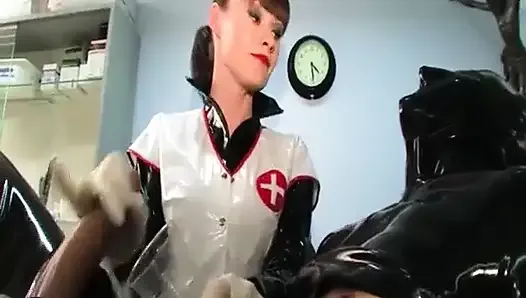 Rubber Slave in the Clinic Part2