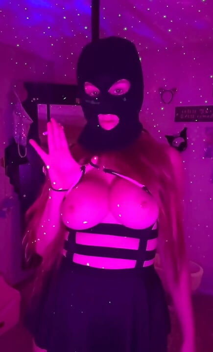 Artemisia Love Sexy Outfit and Balaclava Smoking Session for You
