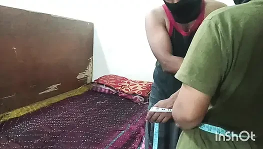 Tailor come to lady's house to take their clothes measurements