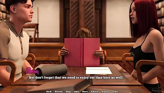 Law College - the Librarian Likes to Show Cleavage to Her Students