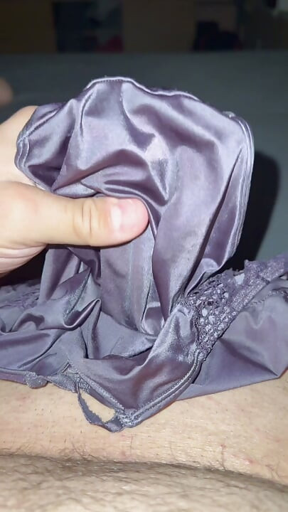 Soiled satin panties