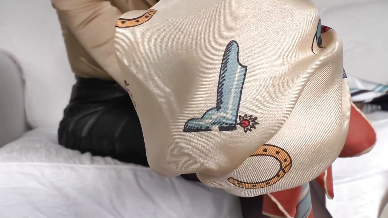 Cum on Stepmother's Silk Scarf, Lady Victoria Valente