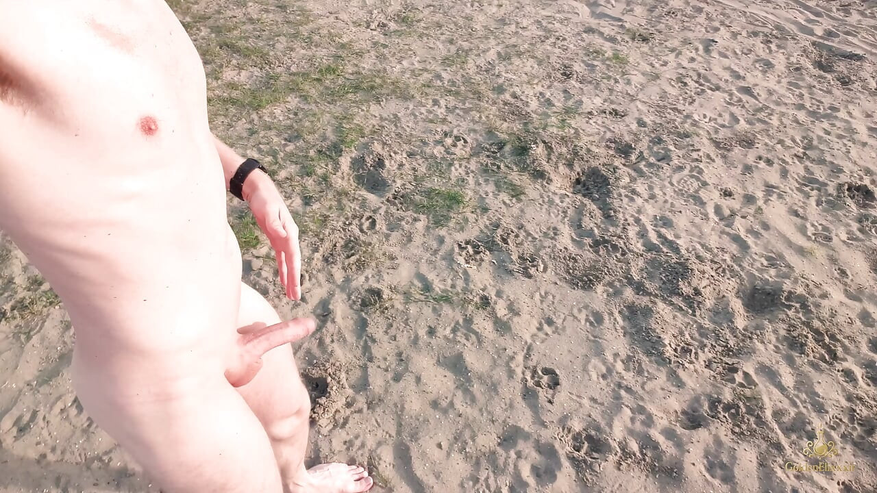 Twink on Forbidden Non Nudist Beach Secretly Naked 4K! Teenager Exhibitionism Goldenelixxxir!
